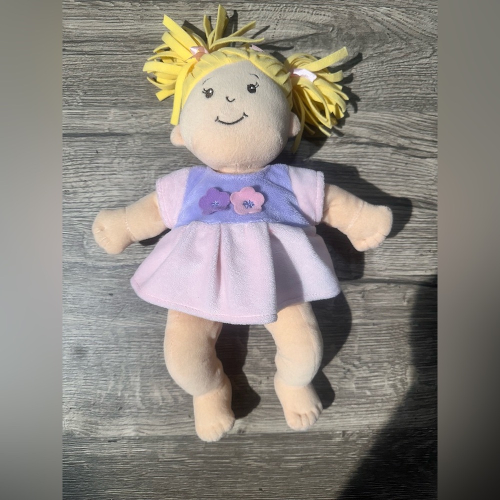 Manhattan Toy Soft Stella‎ Baby with Yellow Hair and Pink Dress